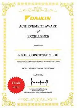 DAIKIN-CERTIFICATE