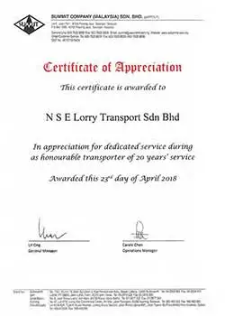 SUMMIT-CERTIFICATE